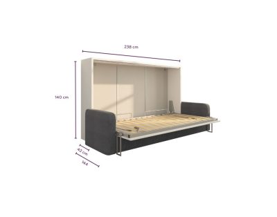 Letto a scomparsa 120 Orizzontale Divano Big
