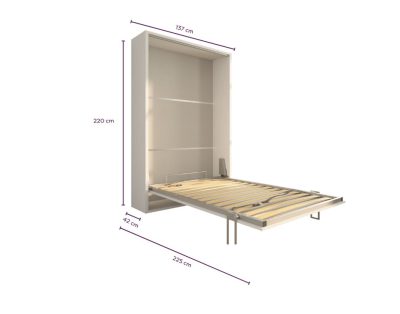 Letto a scomparsa 120 Verticale