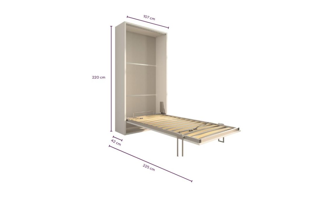 Letto a scomparsa 90 Verticale