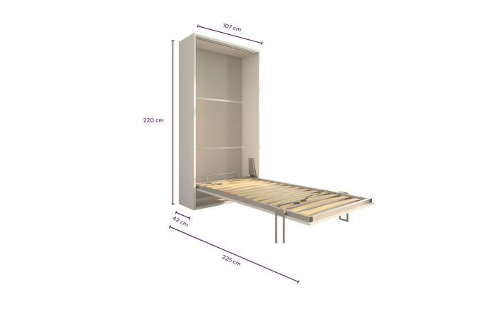 Letto a scomparsa 90 Verticale