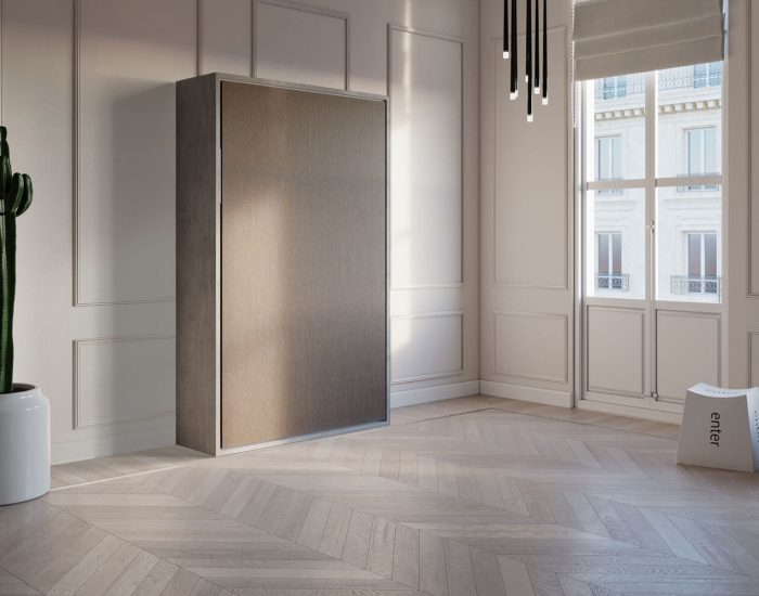 Piuma 120 Cappuccino – Armadio letto una piazza e mezza