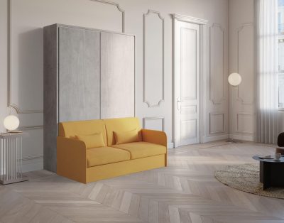 Letto ribaltabile a parete con divano