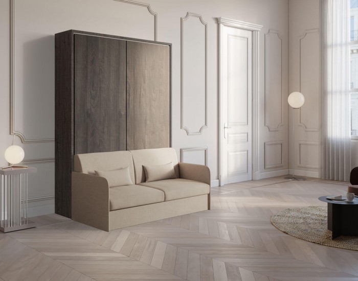 Piuma Sofa 140 Pepe – Letto verticale a scomparsa con divano due posti