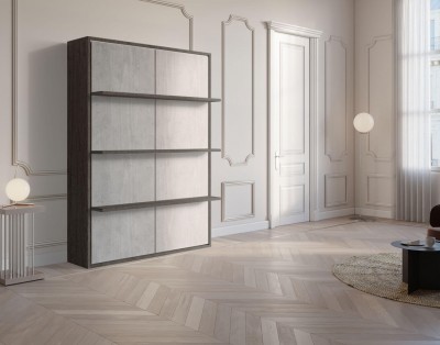 Letto libreria a scomparsa