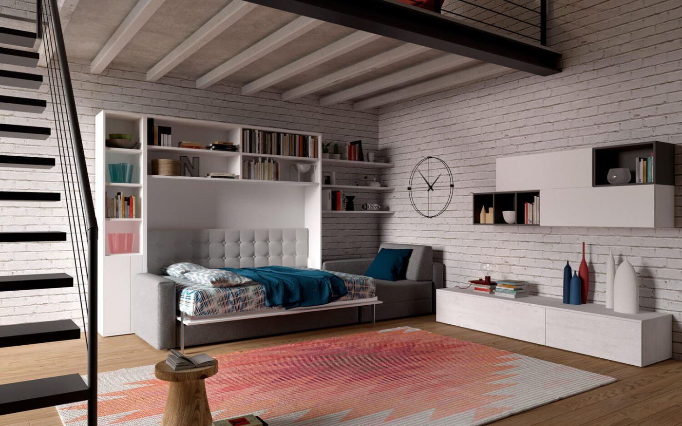 Letto Soffio Sofa 140 Alto – open