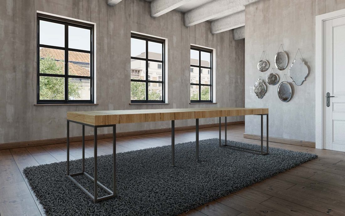 Macaone-Design-300-tavolo-consolle-moderno-aperto