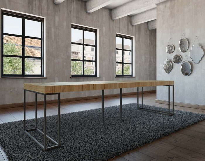 Macaone-Design-300-tavolo-consolle-moderno-aperto