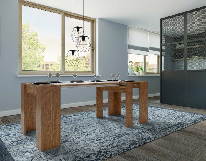 Consolle apribile a tavolo