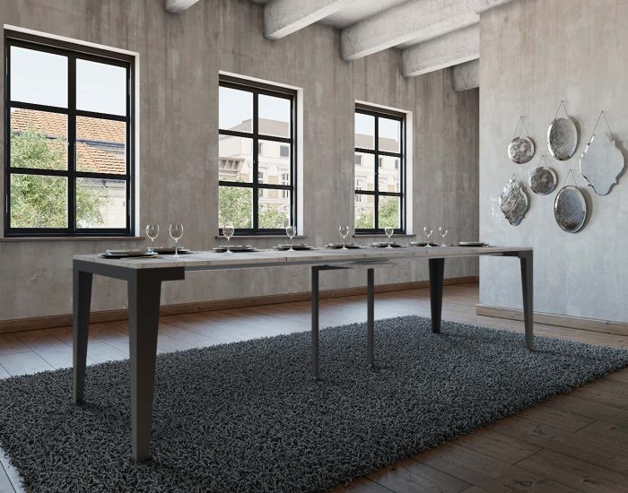 Consolle metallo allungabile