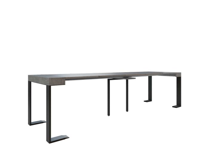 Consolle che si trasforma in tavolo