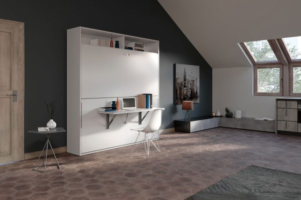 soggiorno con letto a scomparsa