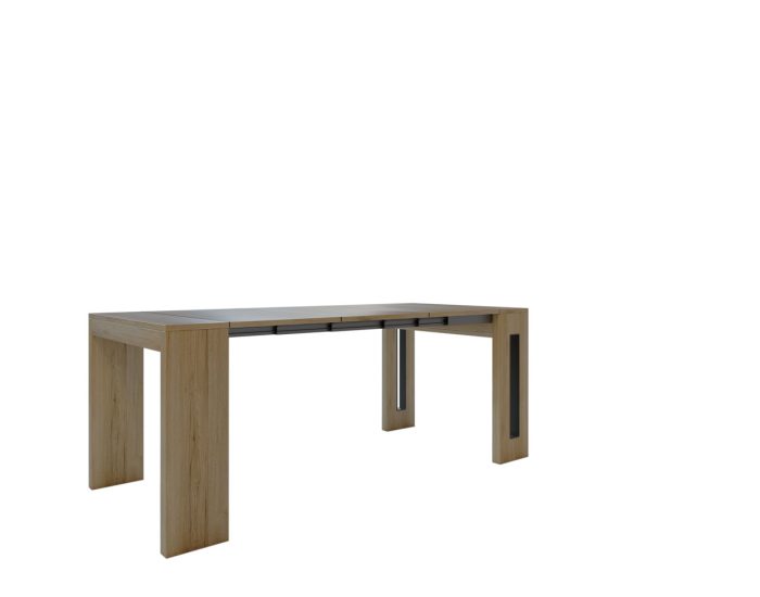 Consolle allungabile con porta allunghe