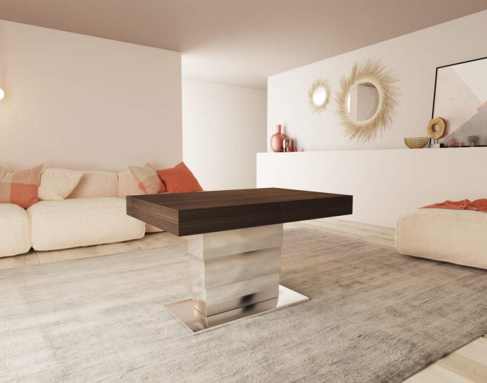 Tavolo alzabile legno scuro