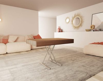 Tavolo da salotto alzabile e allungabile