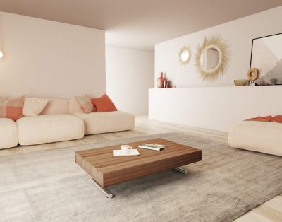 Tavolo da salotto alzabile in legno