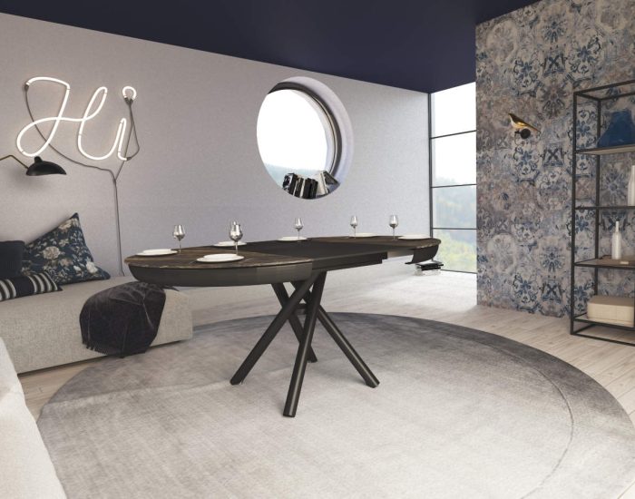 Tavolo salotto trasformabile rotondo