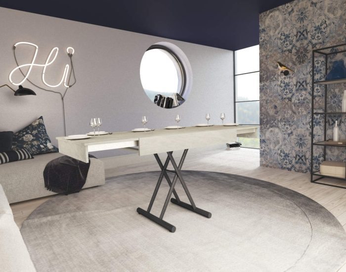 Tavolino basso che si alza da caffĆØ