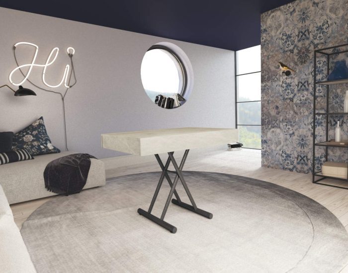 Tavolino basso che si alza per salotto