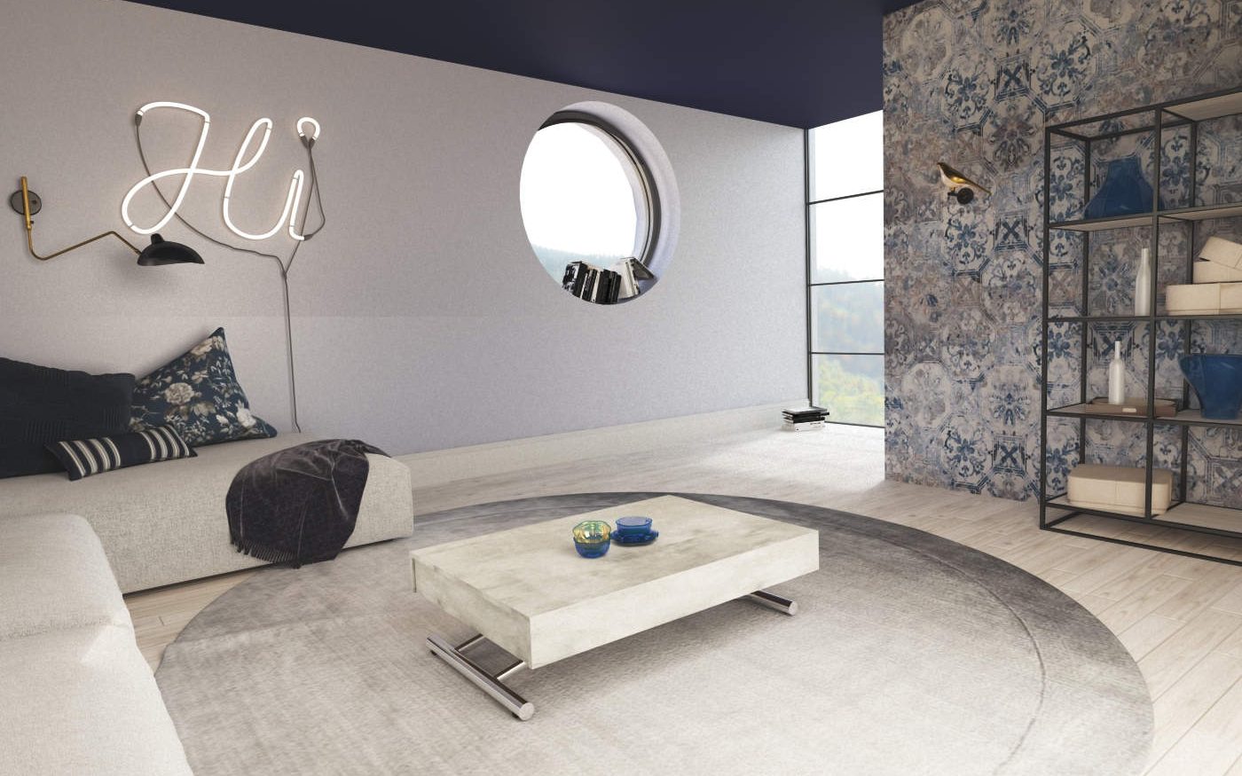 Tavolino basso trasformabile da divano Jazz