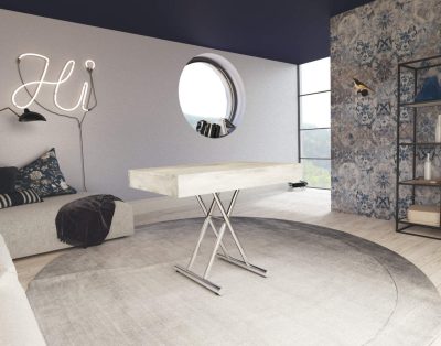 Tavolino basso trasformabile in tavolo da pranzo