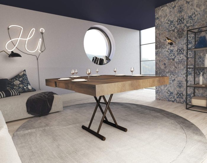 Tavolino caffe trasformabile che si allunga