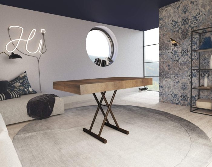 Tavolino caffe trasformabile che si alza