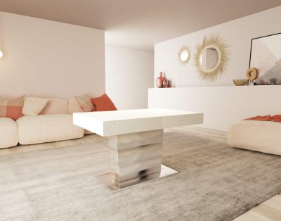 Tavolino da salotto alzabile e allungabile