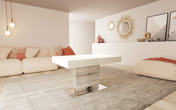 Tavolino da salotto alzabile e allungabile Salsa