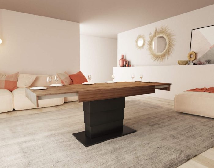 Tavolino da salotto che si alza e apre