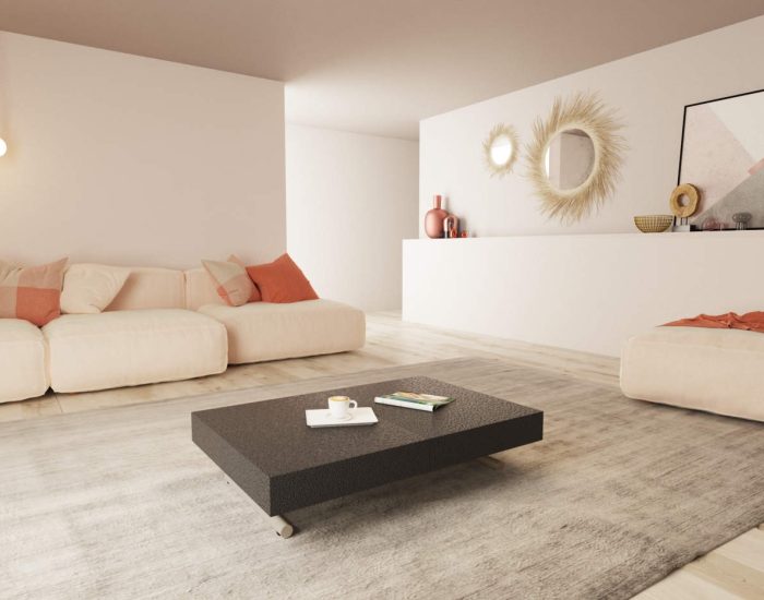 Tavolino da salotto che si trasforma tavolo