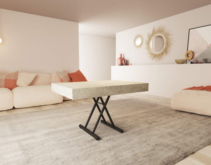 Tavolino salotto alzabile allungabile