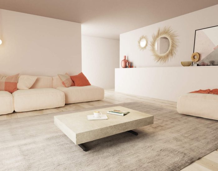 Tavolino salotto alzabile allungabile moderno