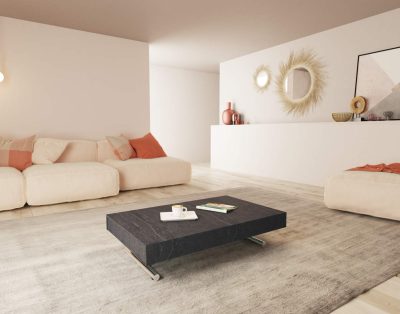 Tavolino salotto pieghevole allungabile moderno