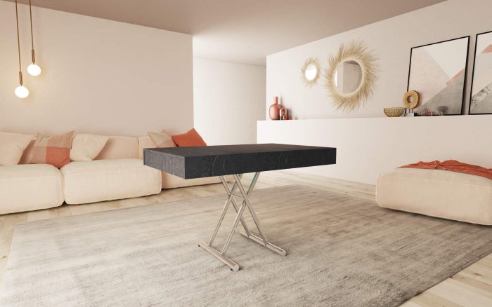 Tavolino salotto pieghevole allungabile Tango