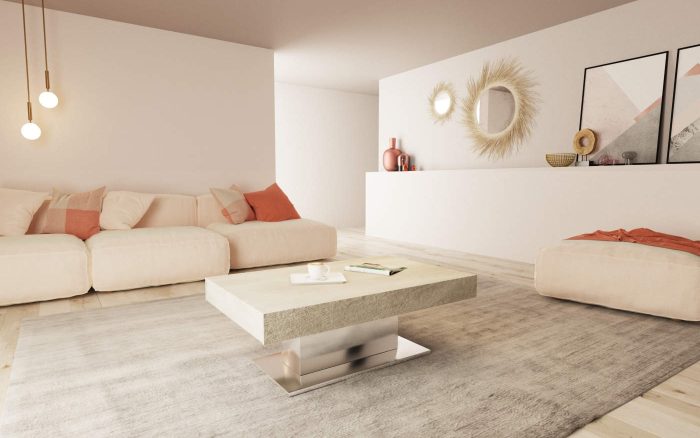 Tavolino soggiorno alzabile allungabile Merengue