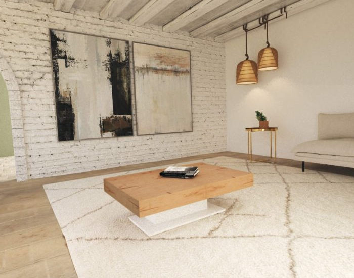 Tavolino tavolo trasformabile moderno