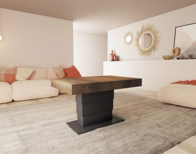 Tavolino trasformabile tavolo pranzo allunghe interne