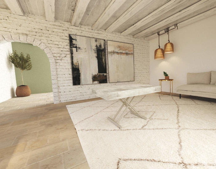 Tavolo allungabile alzabile per ospiti