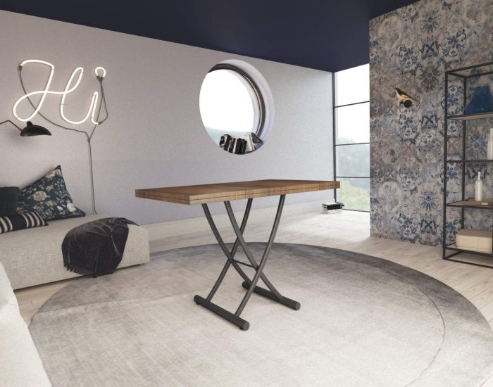 Tavolo basso alzabile da caffè