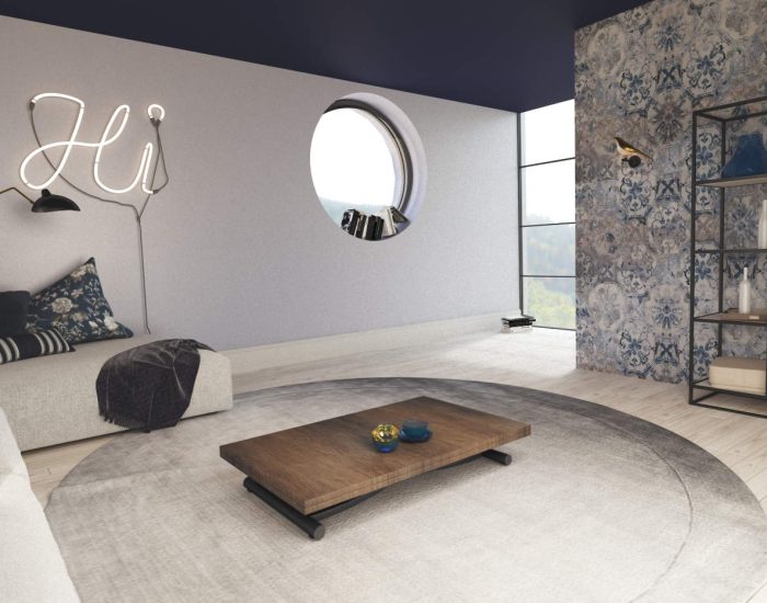 Tavolo basso alzabile da divano