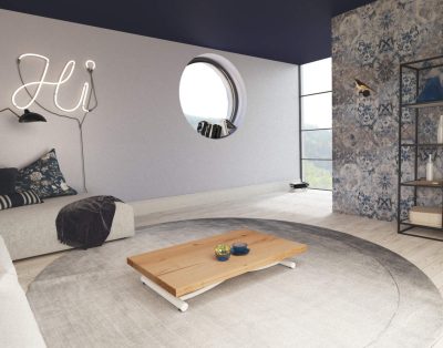 Tavolo basso salotto apribile a libro