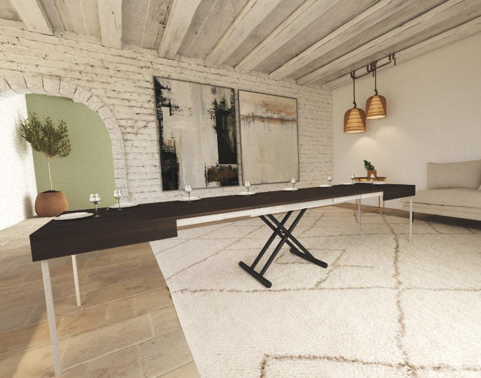 Tavolo da divano trasformabile moderno