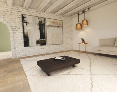 Tavolo da divano trasformabile scuro