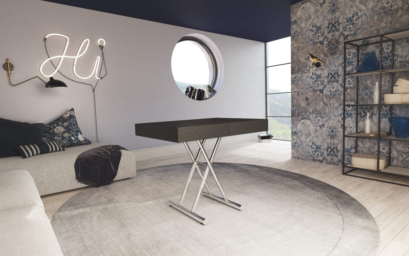 Tavolo da salotto che si alza e apre Balboa