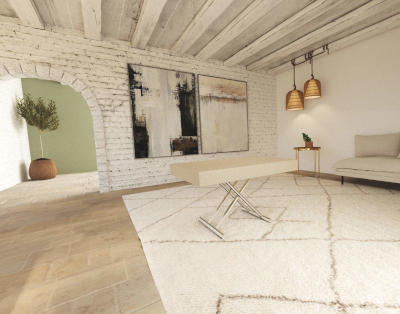 Tavolo da salotto allungabile e alzabile