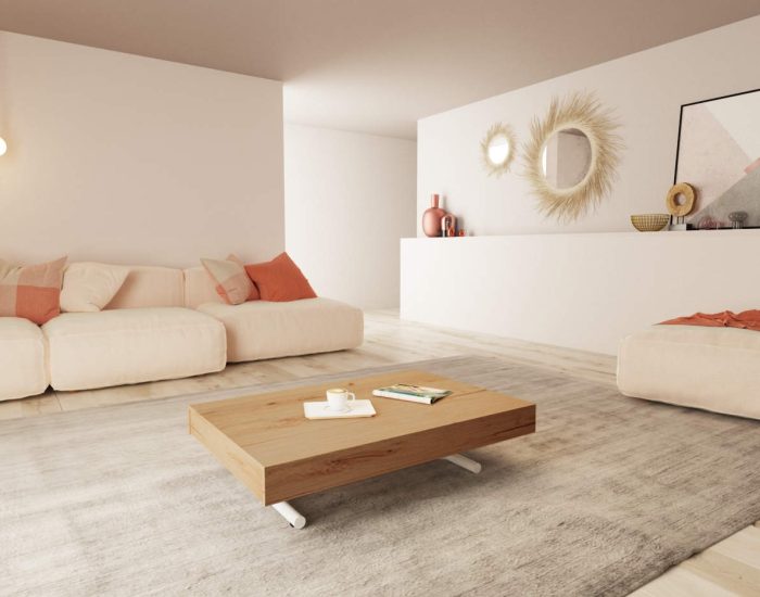 Tavolo salotto alzabile allungabile