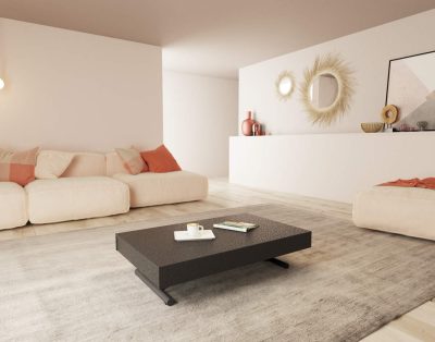 Tavolo sollevabile allungabile da salotto