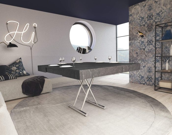 Tavolo su e giu con allunghe interne