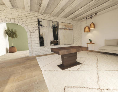 Tavolo soggiorno trasformabile che si solleva