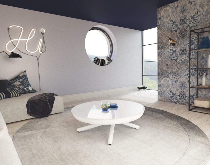 Tavolo rotondo alzabile